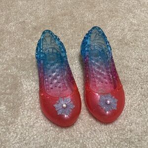 Sparkly Kids Dress Shoes with Blue and Pink Gradient